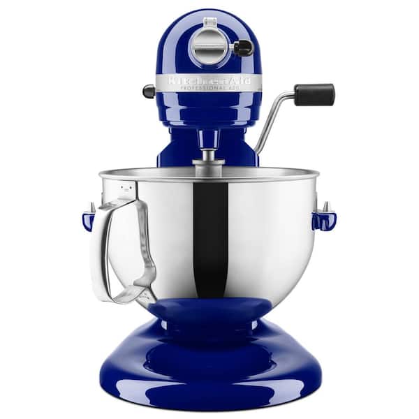 KitchenAid Professional 600 Series 6 Qt. 10-Speed Cobalt Blue Stand Mixer  with Flat Beater, Wire Whip and Dough Hook Attachments KP26M1XBU - The Home  Depot