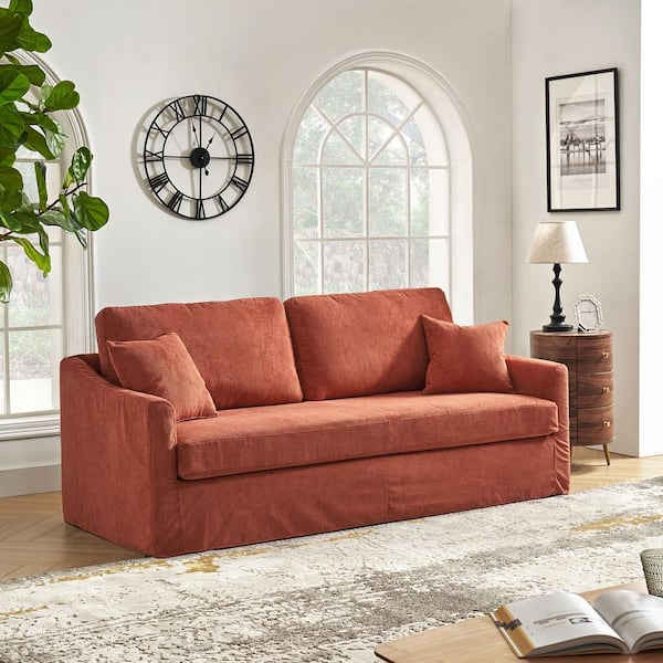 Stretch pique 2 clearance seat sleeper sofa slipcover