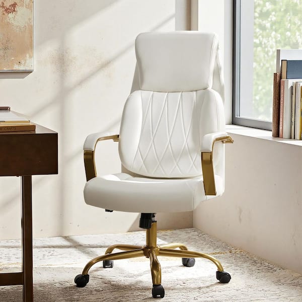 ロココスタイル アームチェア クリーム色 JAYDEN CREATION Jill Mid-Century Modern Ivory Vegan Leather