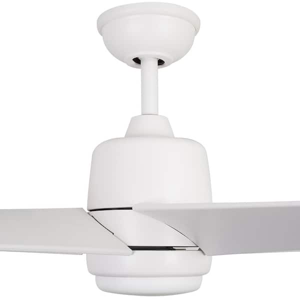Hampton Bay Mena 54 In White Color Changing Integrated Led Indoor Outdoor Matte Ceiling Fan With Light Kit And Remote Control 99918 - Hampton Bay 54 Inch Mara Indoor Outdoor Ceiling Fan
