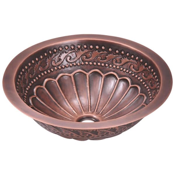 Mr Direct Tri Mount Bathroom Sink In Copper 924 The Home Depot