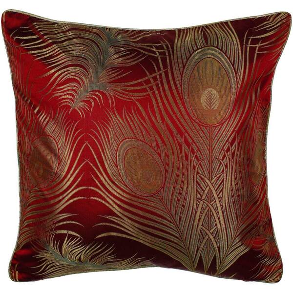 Artistic Weavers Peacock1 22 in. x 22 in. Decorative Down Pillow-DISCONTINUED