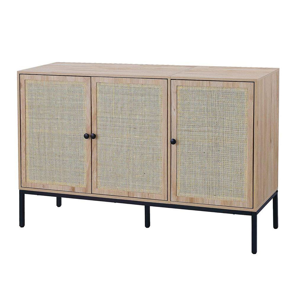 mieres Grondin Beige Mid-Century Modern Style Sideboard Buffet with 3 ...