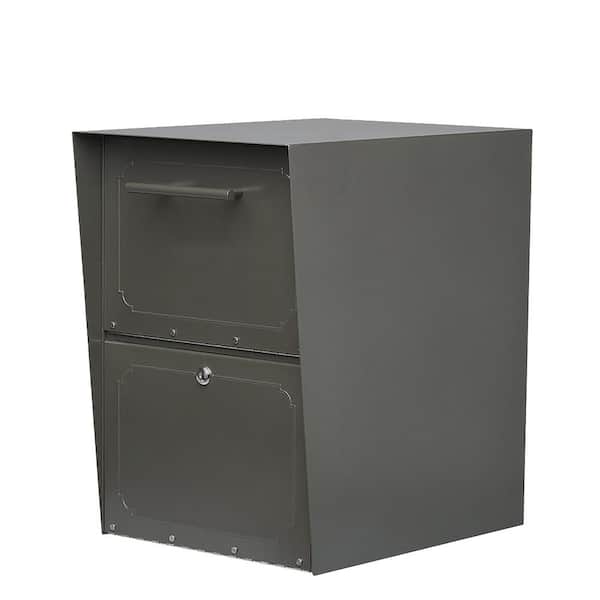 Oasis Graphite Bronze Post-Mount or Column-Mount Locking Drop Box