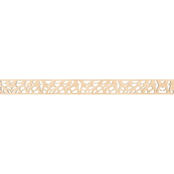 Ekena Millwork Manton Fretwork 0.25 in. D x 46.375 in. W x 4 in. L Birch Wood Panel Moulding