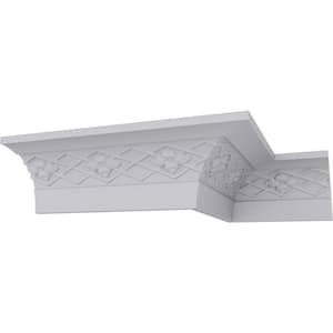 SAMPLE - 3-1/2 in. x 12 in. x 3-1/2 in. Polyurethane Brightton Crown Moulding