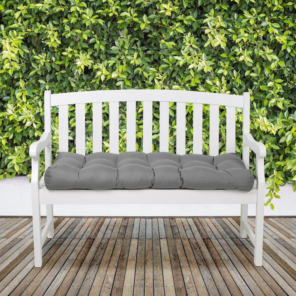 Classic Accessories 48 In W Rectangular Patio Bench Cushion In Moon   Classic Accessories Outdoor Bench Cushions 62 271 011001 Ec 64 1000 