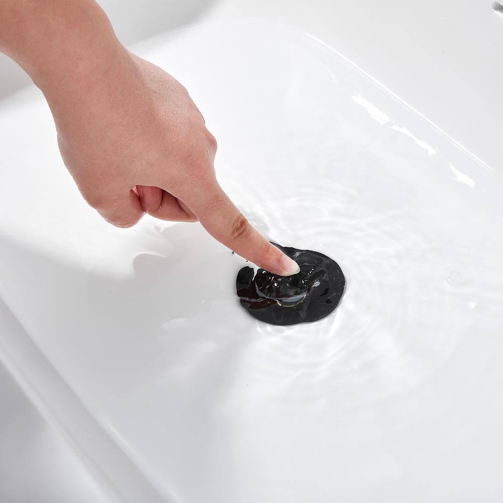 Matte Black Widespread 2-Handle Bathroom Faucet with Metal Push Pop-Up Drain