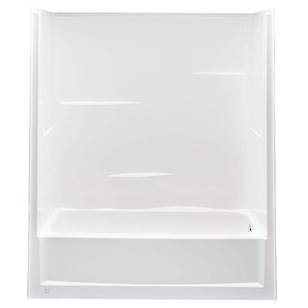 Everyday Acrylx 60 in. x 30 in. x 72 in. Rectangular Tub Shower Combo Unit 