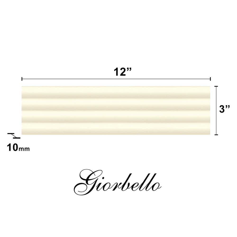 Off-White Rectified Matte Ceramic Subway Wall Tile