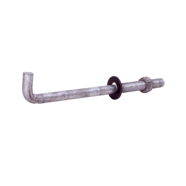 Grip-Rite 1/2 in. x 10 in. Hot-Galvanized Anchor Bolt