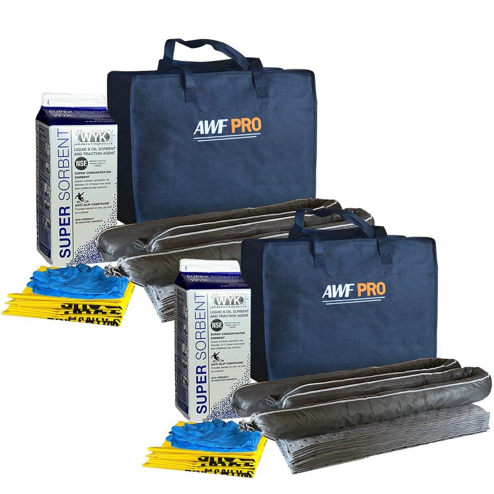 AWF PRO Spill Containment Products 2-Pack Portable Economy Spill