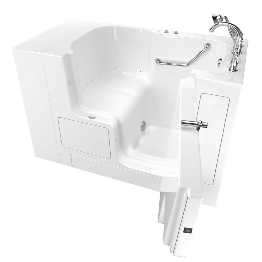 Gelcoat Value Series 52 in. x 32 in. Right Hand Walk-In Air Bathtub with Ou