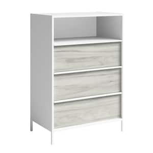 Boulevard Cafe 3-Drawer White Chest of Drawers 42.677 in. x 29.134 in. x 17.480 in.