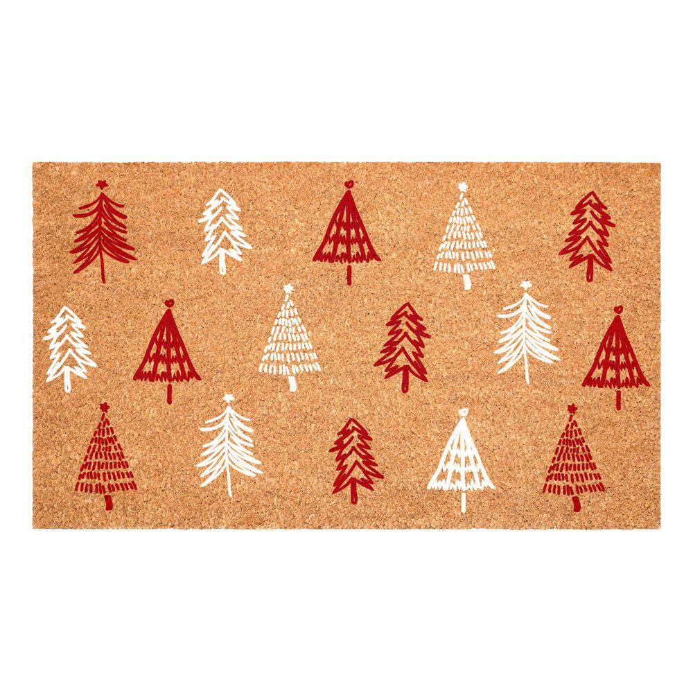 Red White Christmas Tree Farm 24 in. X 36 inIndoor Outdoor Door Mat price history on PriceWatchPro