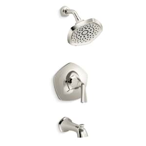 Sundae Single Handle 3-Spray Tub and Shower Faucet with 1.75 GPM in. Vibrant Polished Nickel (Valve Included)