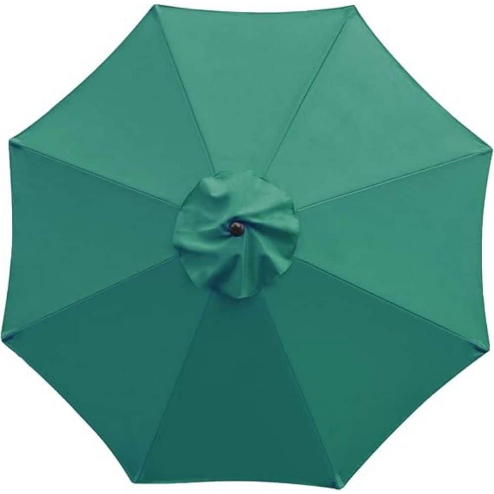 9 ft. Patio Umbrella Replacement Canopy Market Umbrella Top Outdoor Umbrella Canopy with 8 Ribs in Dark Green price history on PriceWatchPro