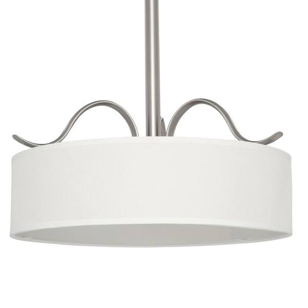 Progress Lighting Inspire 3-Light Brushed Nickel Transitional Chandelier