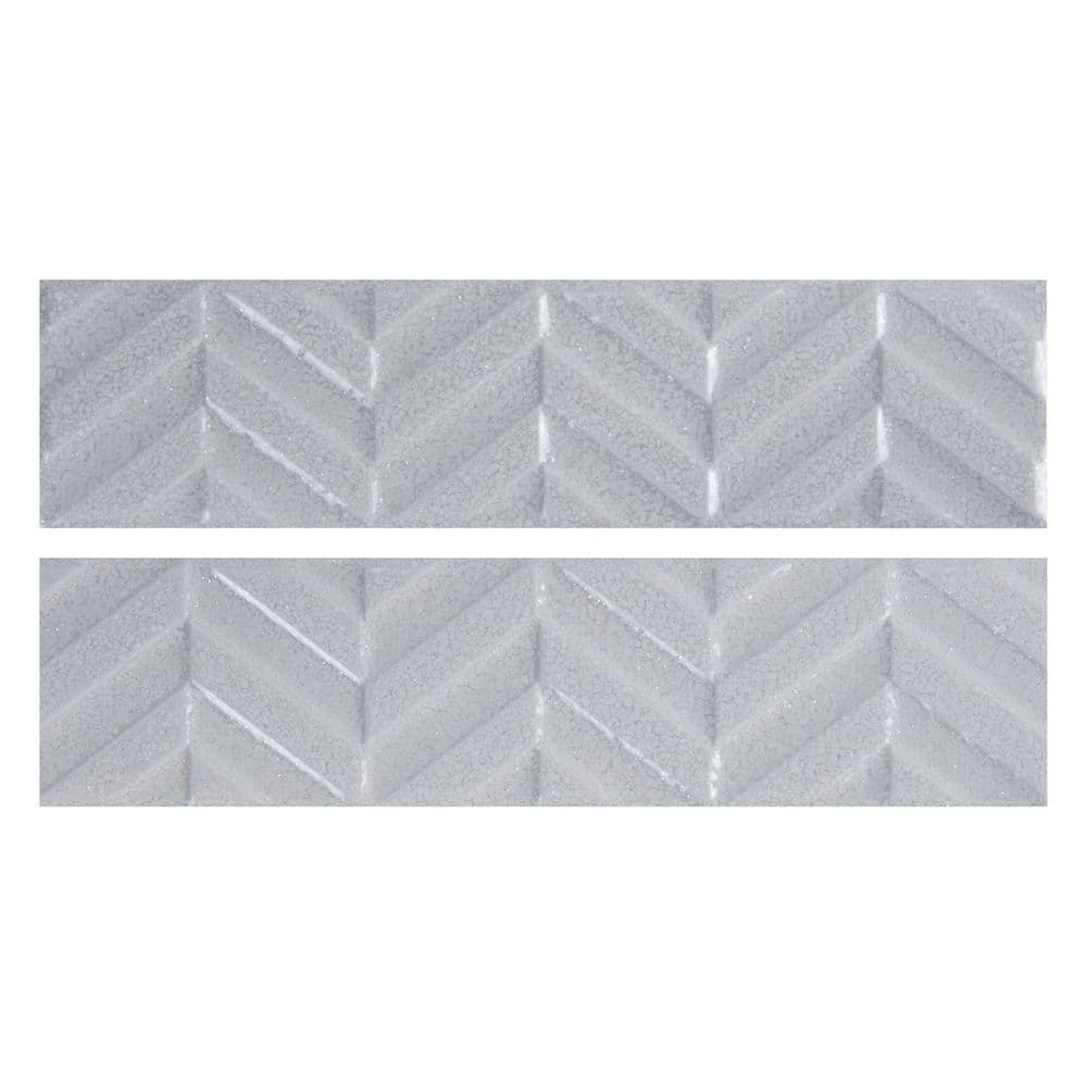 Ceramic Material Map MSI Ziggy Gray 3 in. x 12 in. Glazed Ceramic Wall Tile (11 sq. ft ...