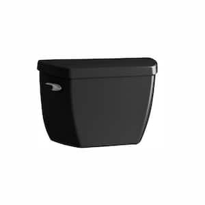 Highline 1.0 GPF Single Flush Toilet Tank Only in Black