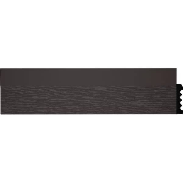 2149 7/16 in. x 2 in. x 84 in. PVC Composite Ideal Brown Garage Door Stop Molding