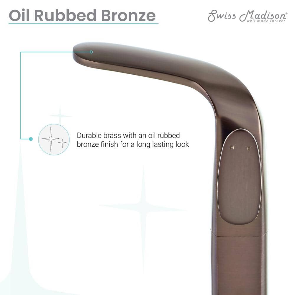 Chateau High Arc 11'' Single-Handle Bathroom Faucet in Oil Rubbed Bronze