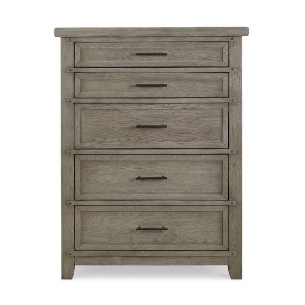 Benjara 17.99 In. Beige 5-Drawer Wooden Chest Of Drawers BM271456 - The ...