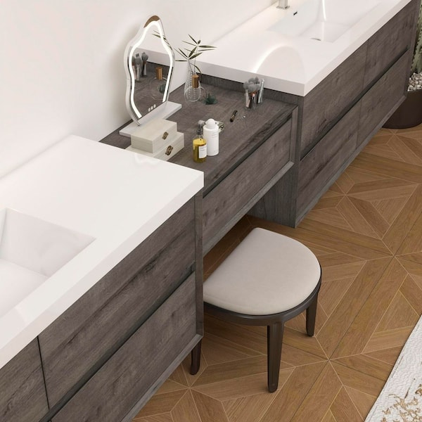 BV Better Vanity Kingdee 147 in. W x 20 in. D x 26 in. H Double 
