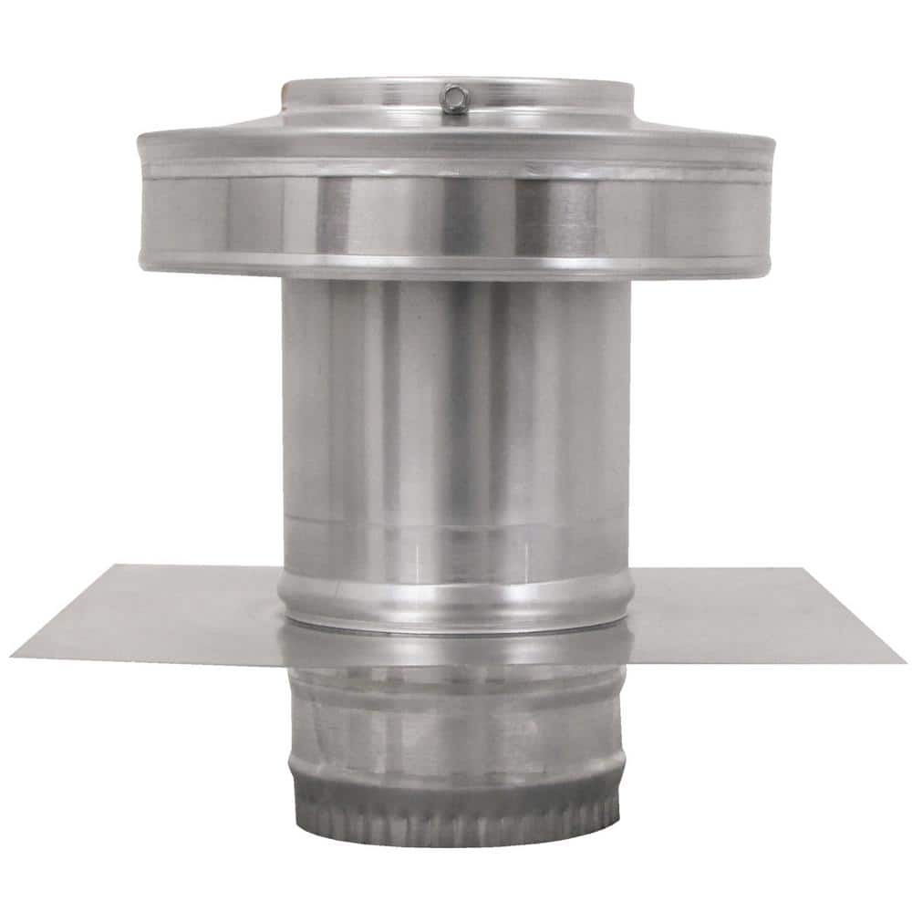 4 in. Dia Aluminium Round Back Roof Jack with 4 in. Collar and 2 in. Tail P