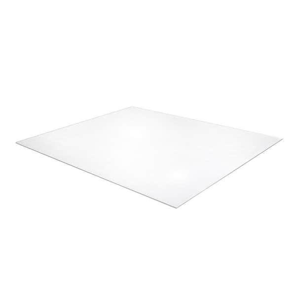 Advantagemat Clear 50 in. x 73 in. Vinyl Rectangular Indoor Chair Mat for Hard Floor