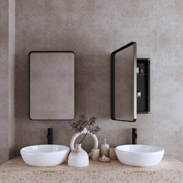 XUJMK 20 in. W x 5 in. D x 30 in. H Bathroom Storage Wall Cabinet
