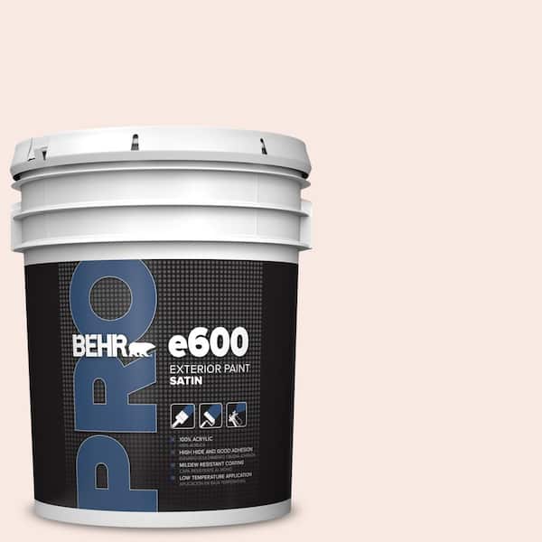 BEHR PRO 5 gal. #200C-1 Hush Pink Satin Exterior Paint