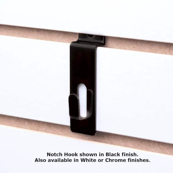 Econoco BLK-H4 4 in. Grid Hook Black - Semigloss