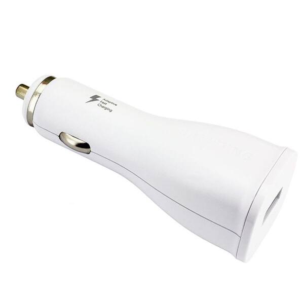 Samsung OEM Adaptive Fast Charger Car Adapter, White