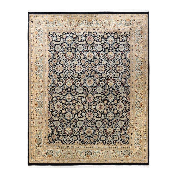 Solo Rugs Mogul One-of-a-Kind Traditional Black 8 ft. 2 in. x 10 ft. 5 in. Oriental Area Rug