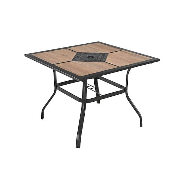 Patio Festival 1-Piece Metal Outdoor Dining Table