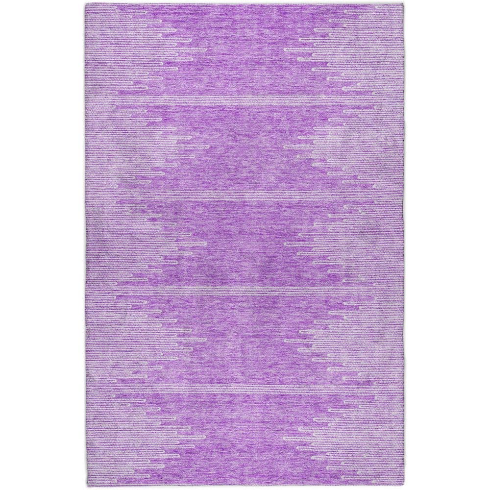 Dream Shag Premium Machine Washable Abstract ADS647 Lavender 8 ft. x 10 ft. Area Rug price history on PriceWatchPro