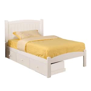 Caren Twin Bed in White