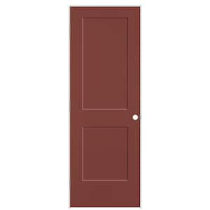 28 in. x 80 in. 2-Panel Logan Right-Hand Solid Core Red Bluff Molded Composite Single Prehung Interior Door