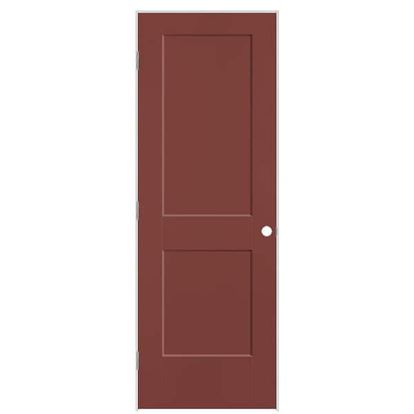 Masonite 28 in. x 80 in. 2-Panel Logan Right-Hand Solid Core Red Bluff Molded Composite Single Prehung Interior Door