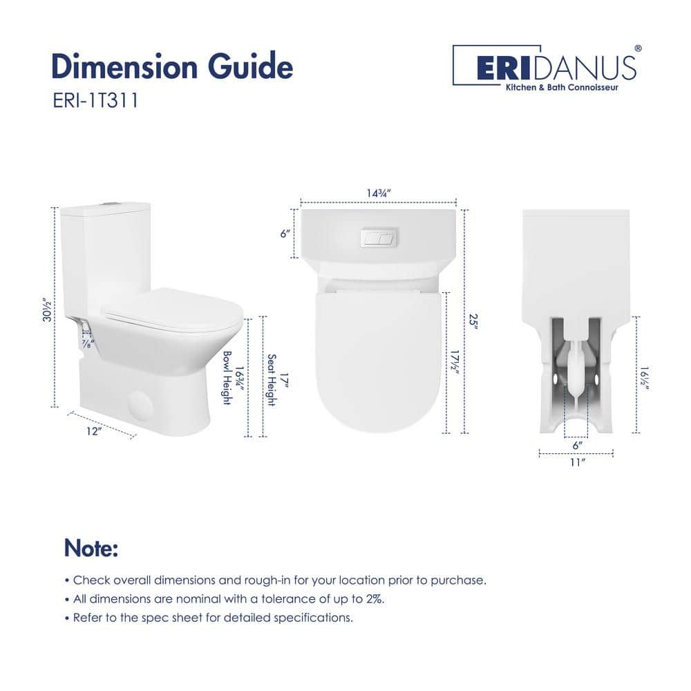 Naples White Dual Flush Compact Chair Height Elongated Toilet