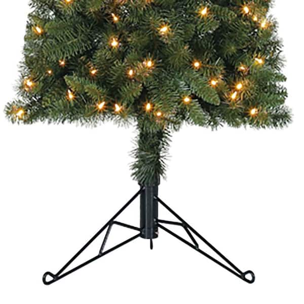 Pre-Lit Pop-Up Christmas Tree Plug-in LED Warmwhite 210cm (32 functions)  UT-050-7 green