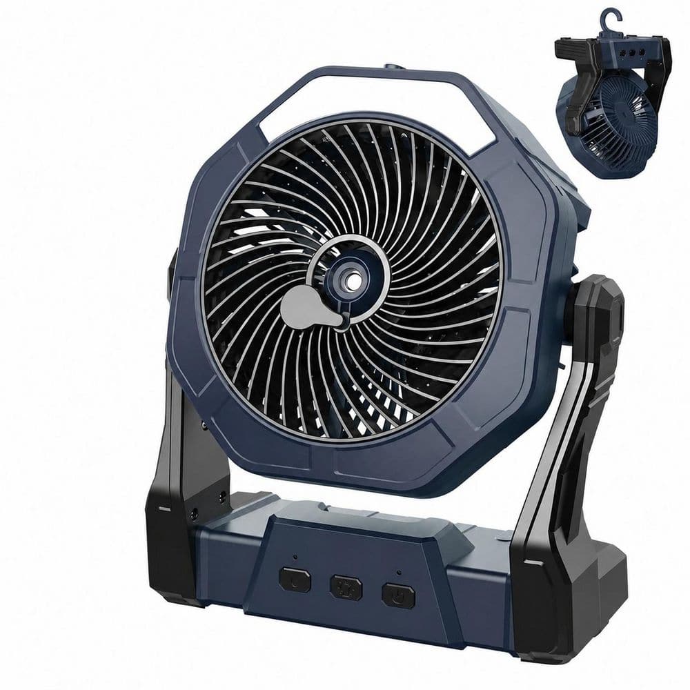 Grey ABS Portable Misting Fan with 250 ml Tank, LED Light and 330° Adjustable Angle price history on PriceWatchPro