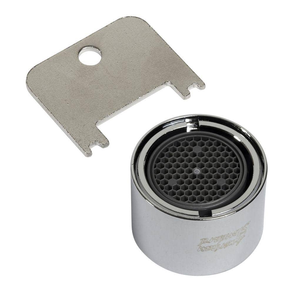 1.0 GPM Pressure Compensating 55/64-27 UNS Female Aerator in Polished Chrom