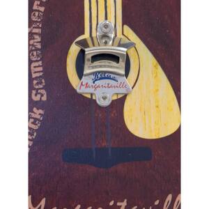 It's 5 o'clock Somewhere Bottle Opener Guitar Shape Wall Art Sign