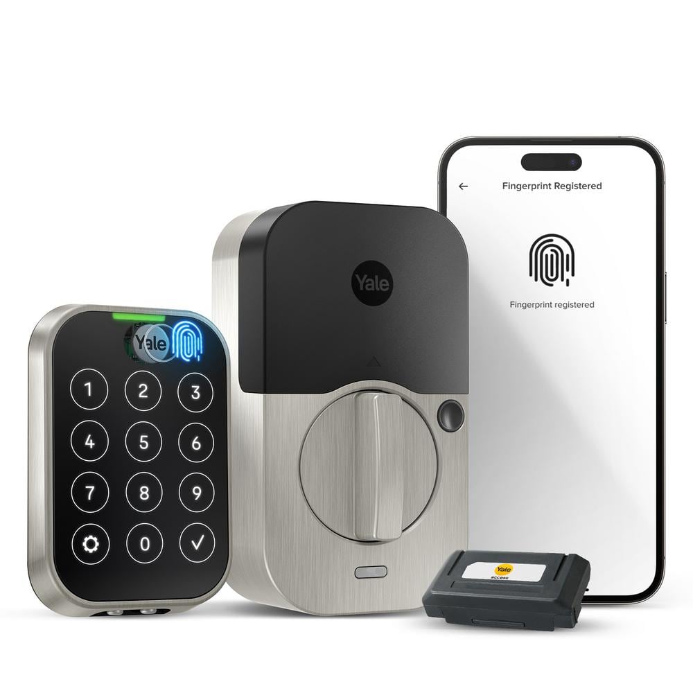 Yale Assure Lock 2; Keyless Smart Door Lock with Wi-Fi and Fingerprint Access; Satin Nickel