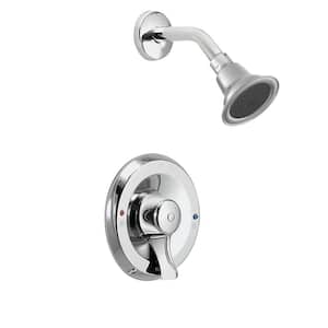 Posi-Temp 1-Handle 1-Spray Shower Faucet Valve Included in Chrome