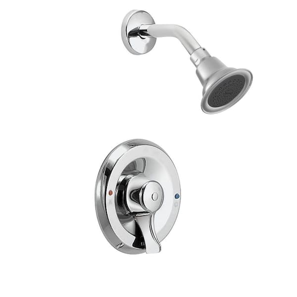 MOEN Posi-Temp 1-Handle 1-Spray Shower Faucet Valve Included in Chrome