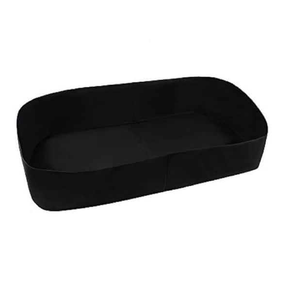 Oyezvary Fabric Raised Garden Bed Rectangle Planter 94.4 in. L x 23.6 in. W x 11.8 in. H Durable Non-Woven Material for Flowers