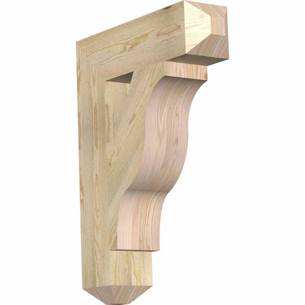 Ekena Millwork 6 in. x 32 in. x 24 in. Douglas Fir Funston Craftsman Rough Sawn Bracket